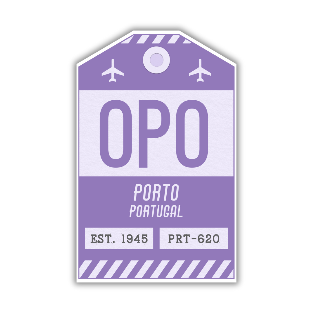 OPO Vintage Luggage Tag Sticker