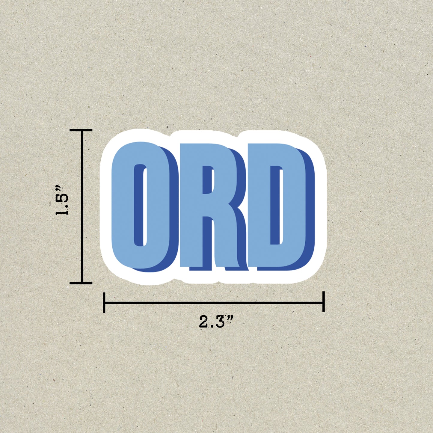 ORD Double Layered Sticker