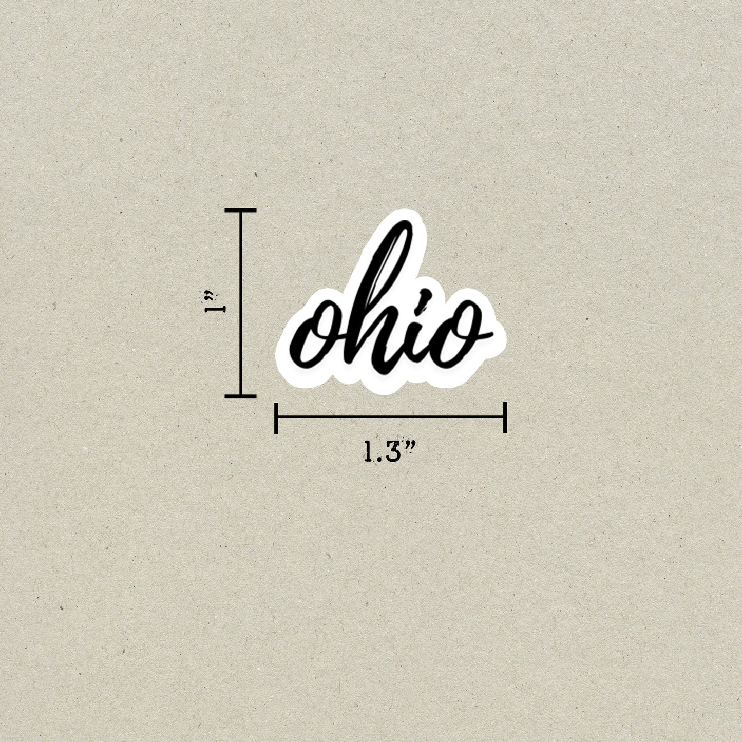 Ohio Cursive Sticker