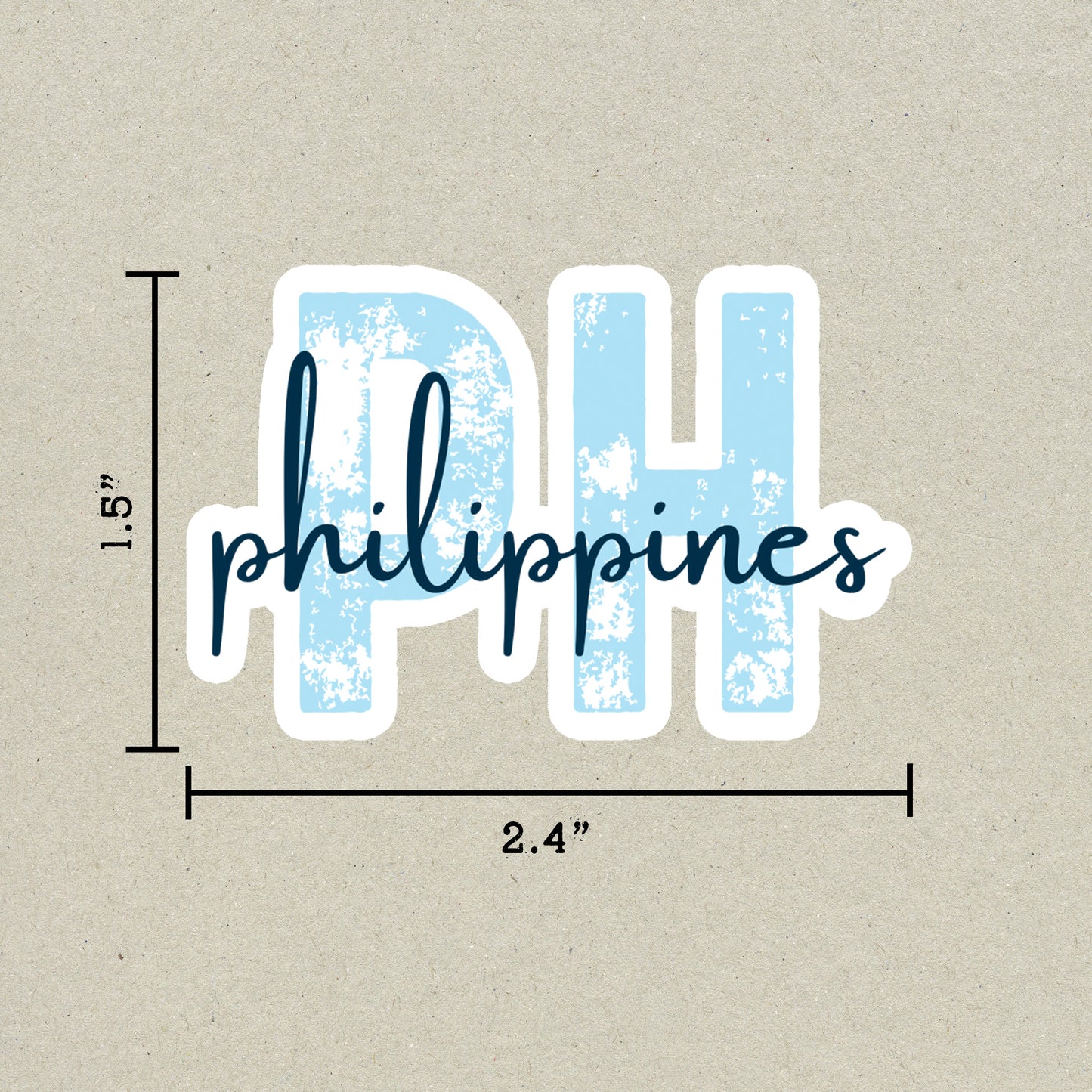 Philippines Country Code Sticker