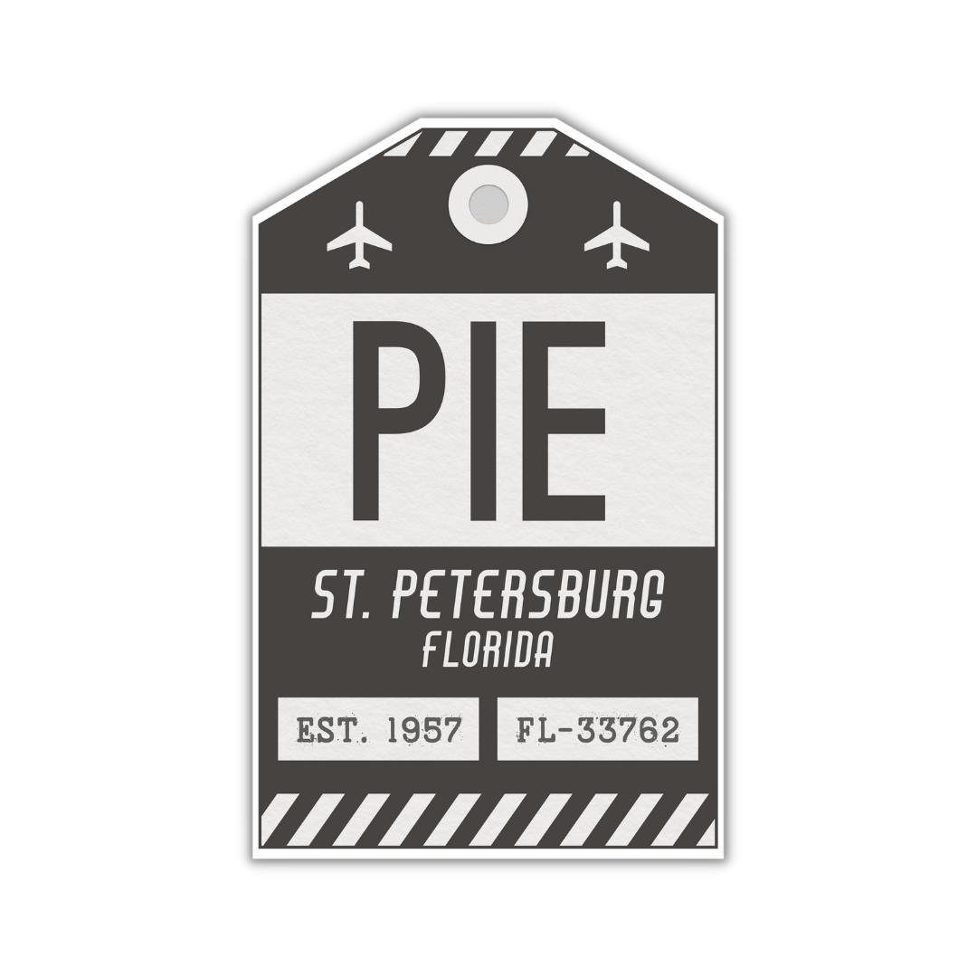 PIE Vintage Luggage Tag Sticker
