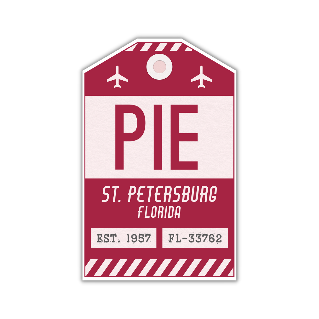 PIE Vintage Luggage Tag Sticker