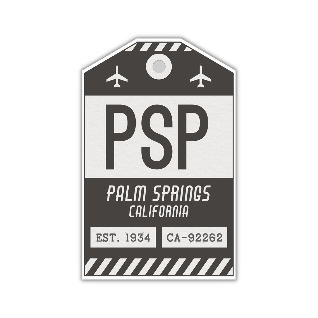 PSP Vintage Luggage Tag Sticker