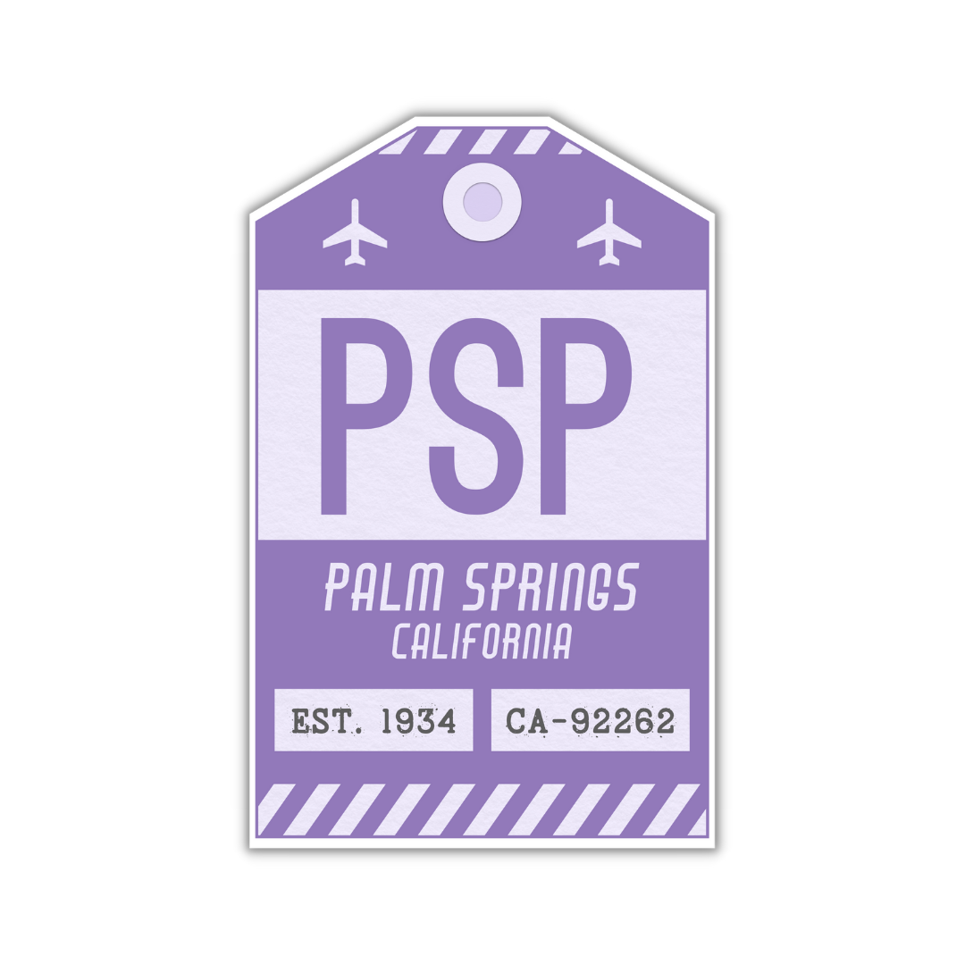 PSP Vintage Luggage Tag Sticker