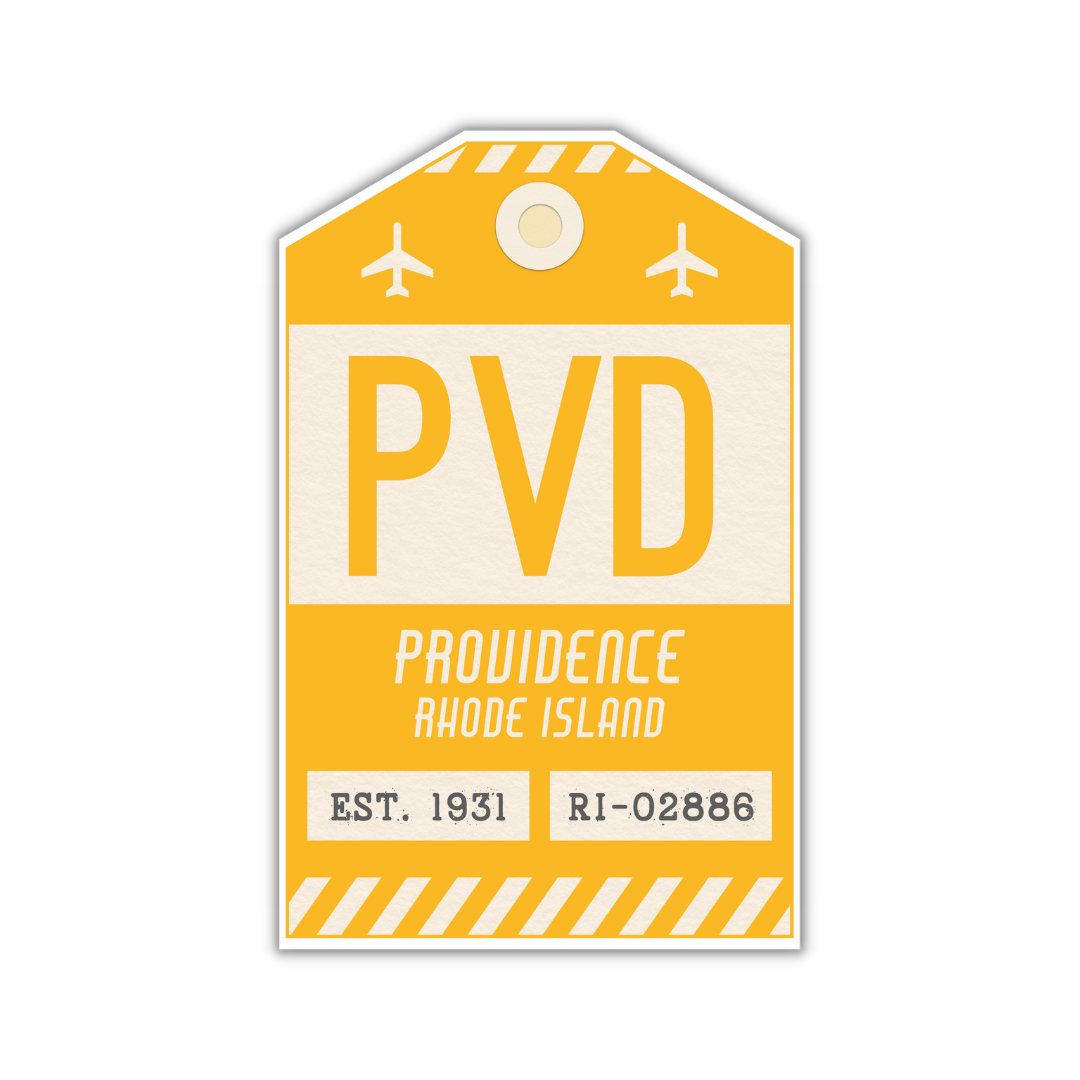PVD Vintage Luggage Tag Sticker