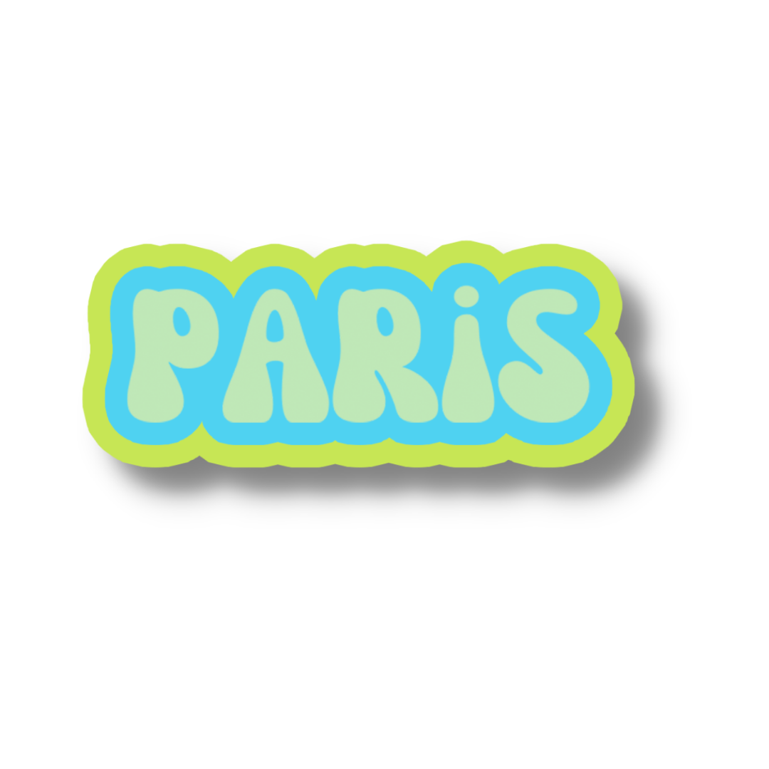 Paris Cloud Sticker