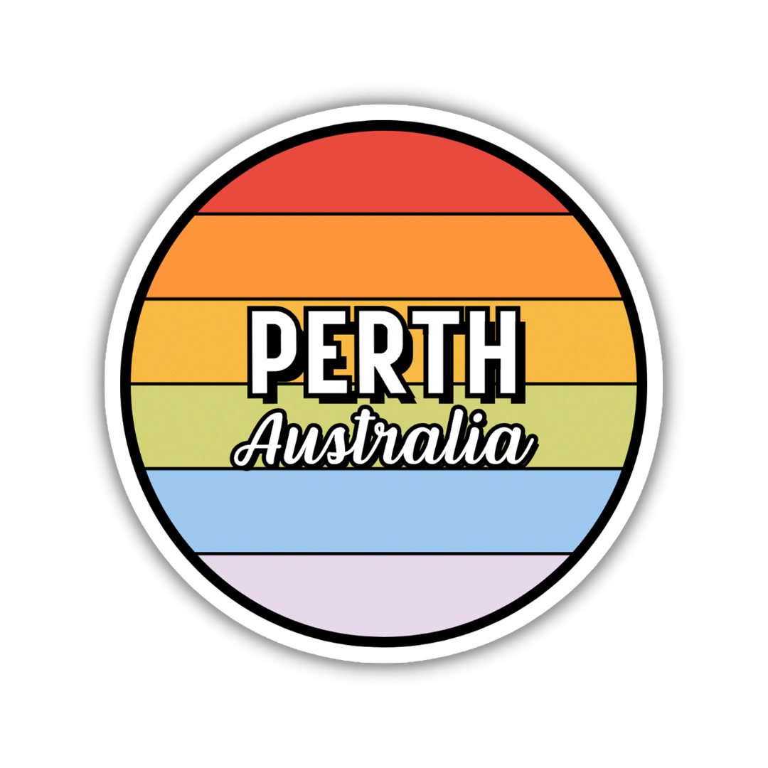 Perth, Australia Circle Sticker