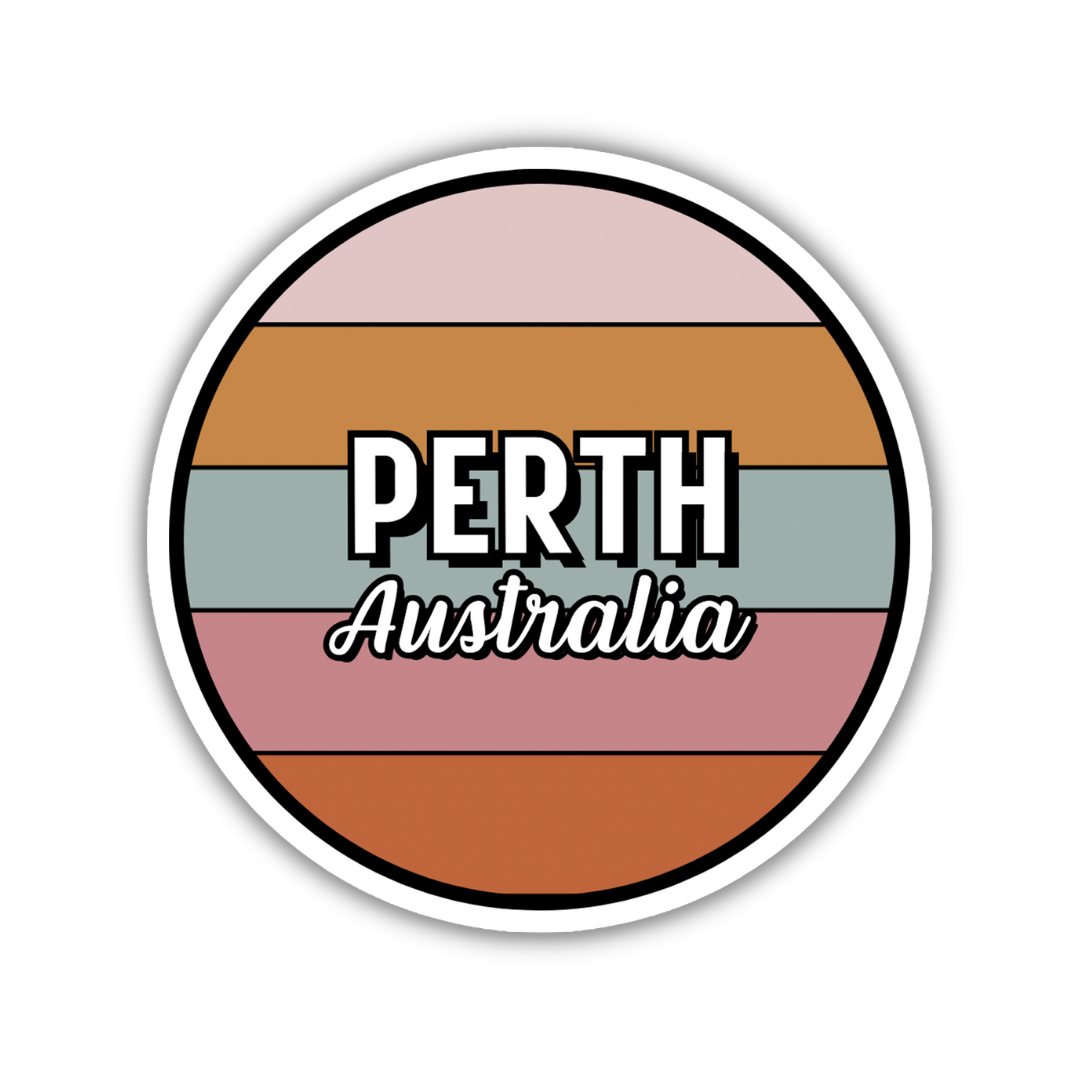 Perth, Australia Circle Sticker