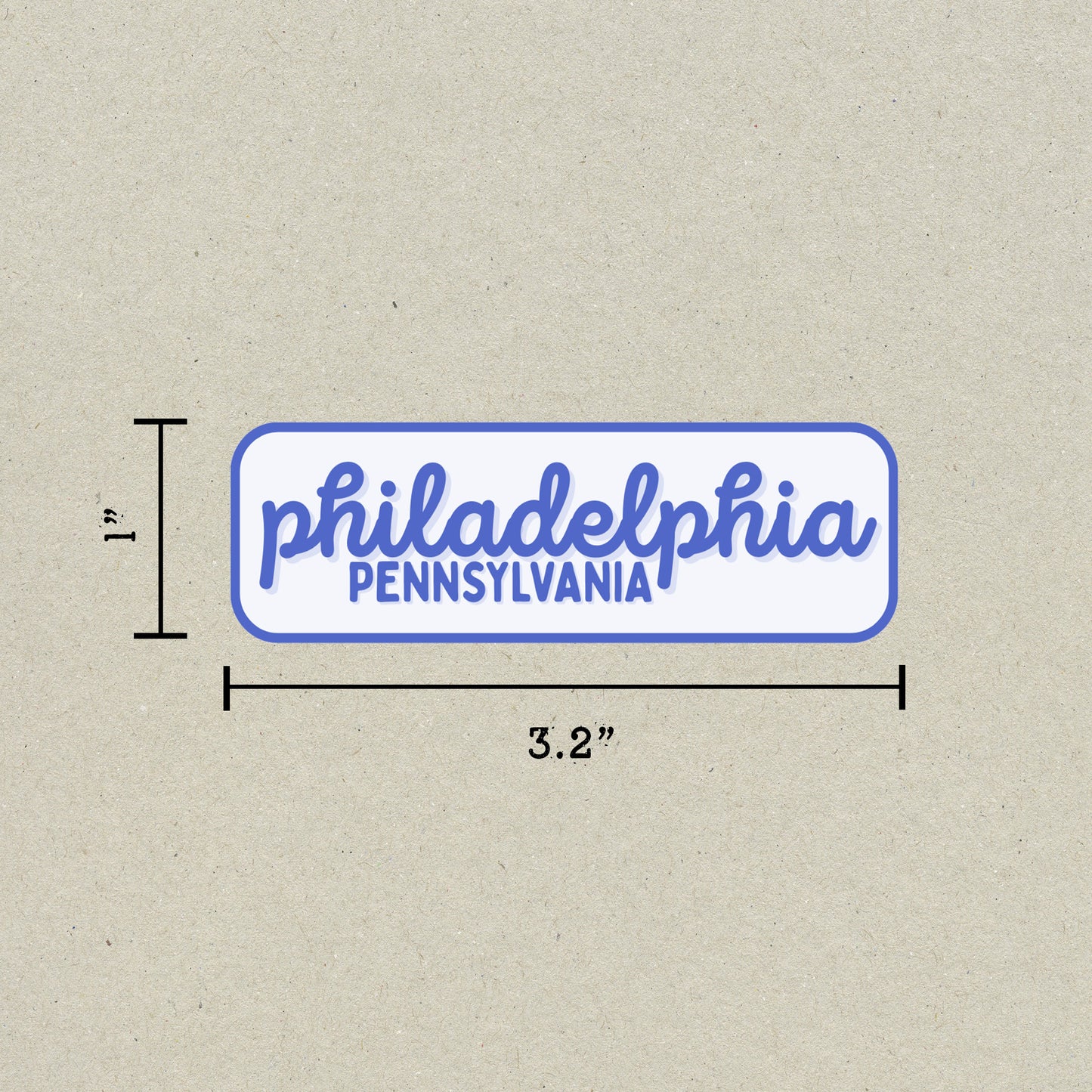 Philadelphia, Pennsylvania Retro Travel Sticker – Colorful Vinyl Decal for Laptop, Water Bottle & Luggage