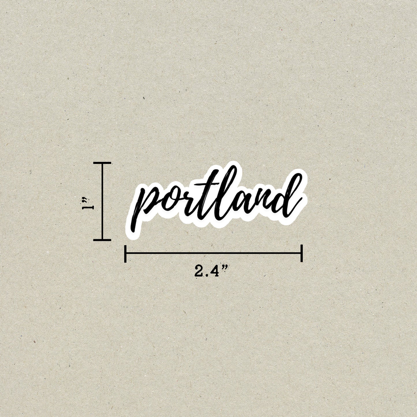 Portland Cursive Sticker