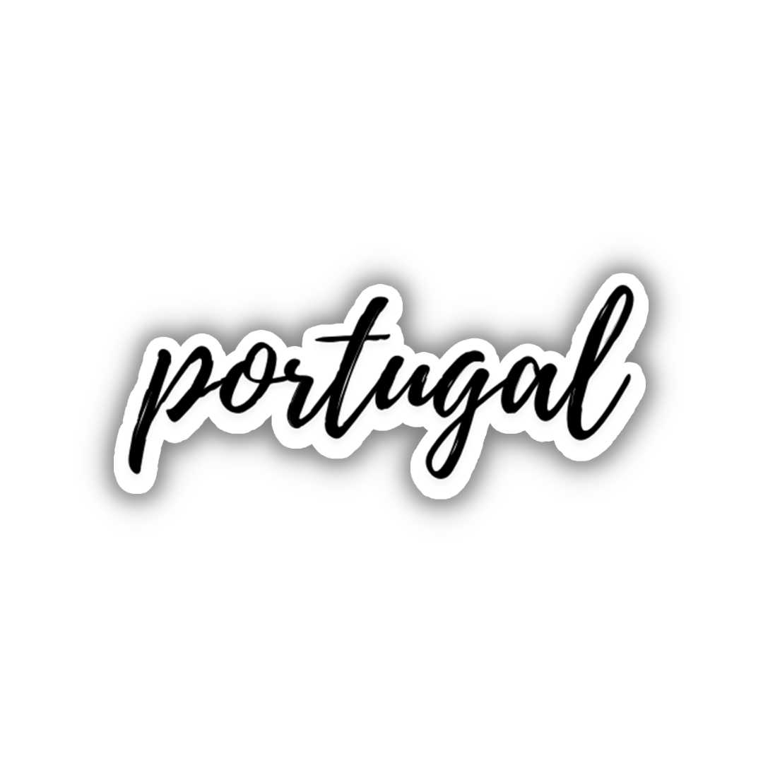 Portugal Cursive Sticker