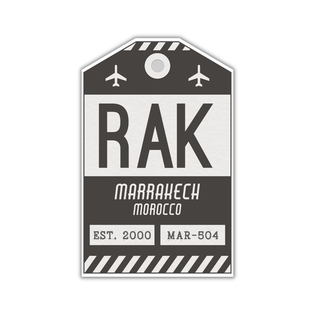 RAK Vintage Luggage Tag Sticker