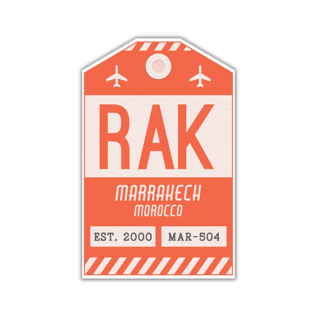 RAK Vintage Luggage Tag Sticker