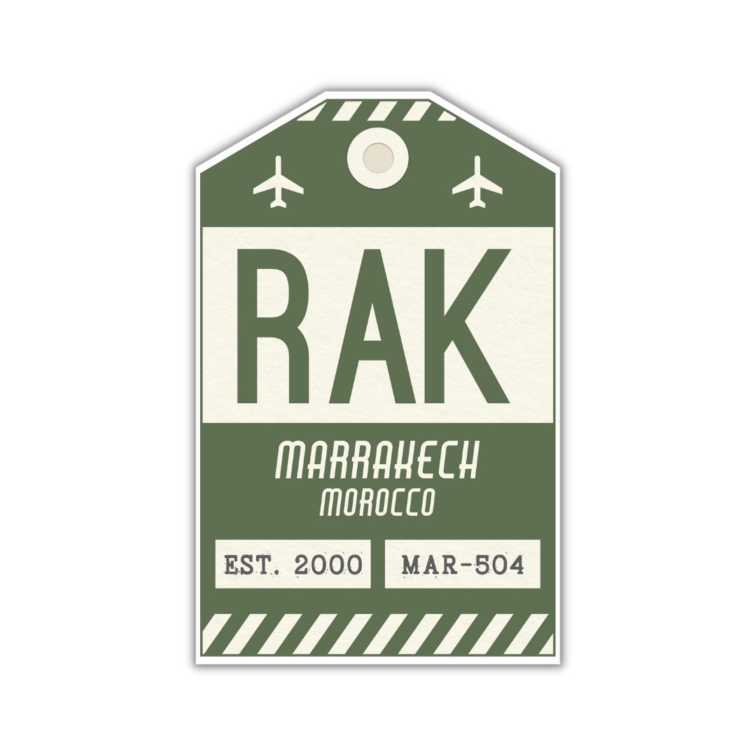 RAK Vintage Luggage Tag Sticker