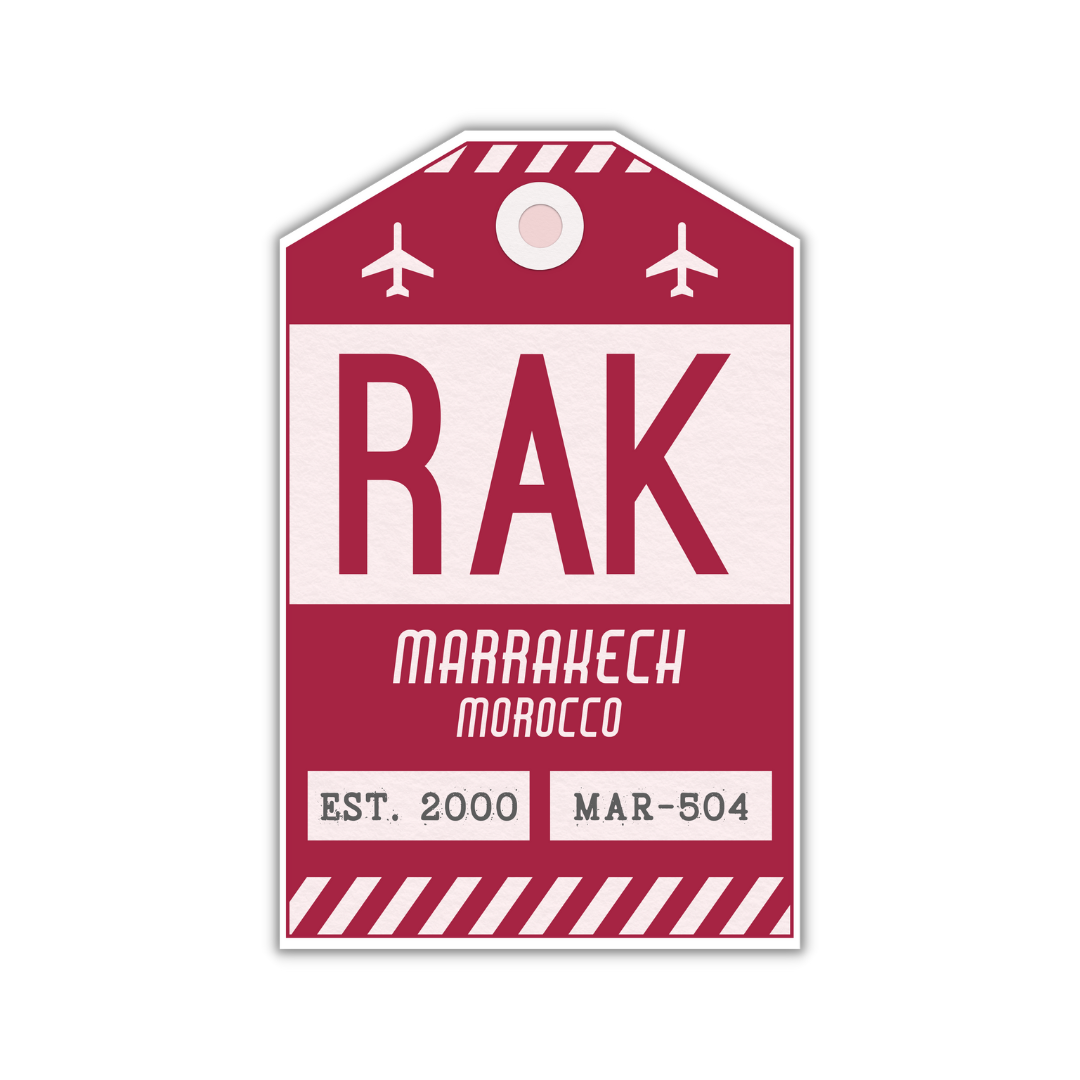 RAK Vintage Luggage Tag Sticker