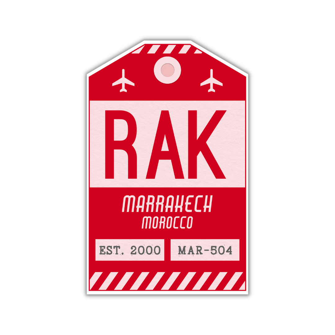 RAK Vintage Luggage Tag Sticker