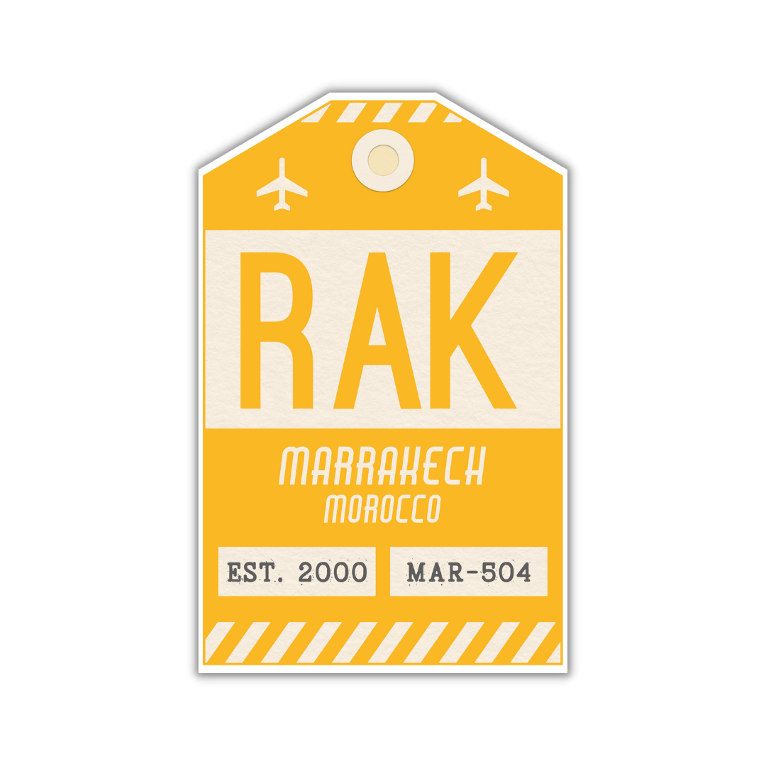 RAK Vintage Luggage Tag Sticker