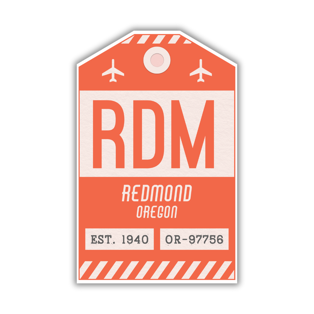 RDM Vintage Luggage Tag Sticker