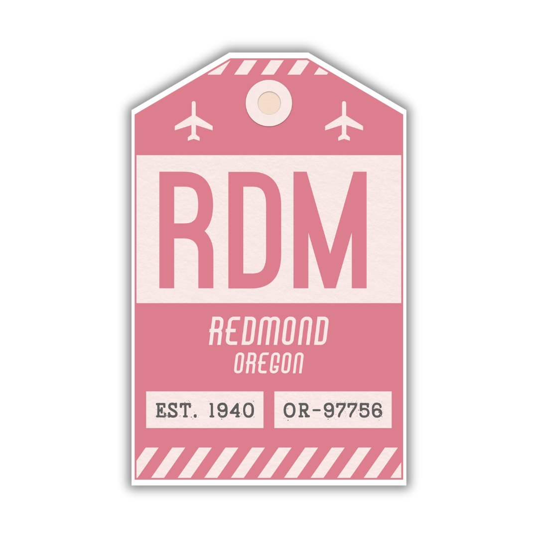 RDM Vintage Luggage Tag Sticker