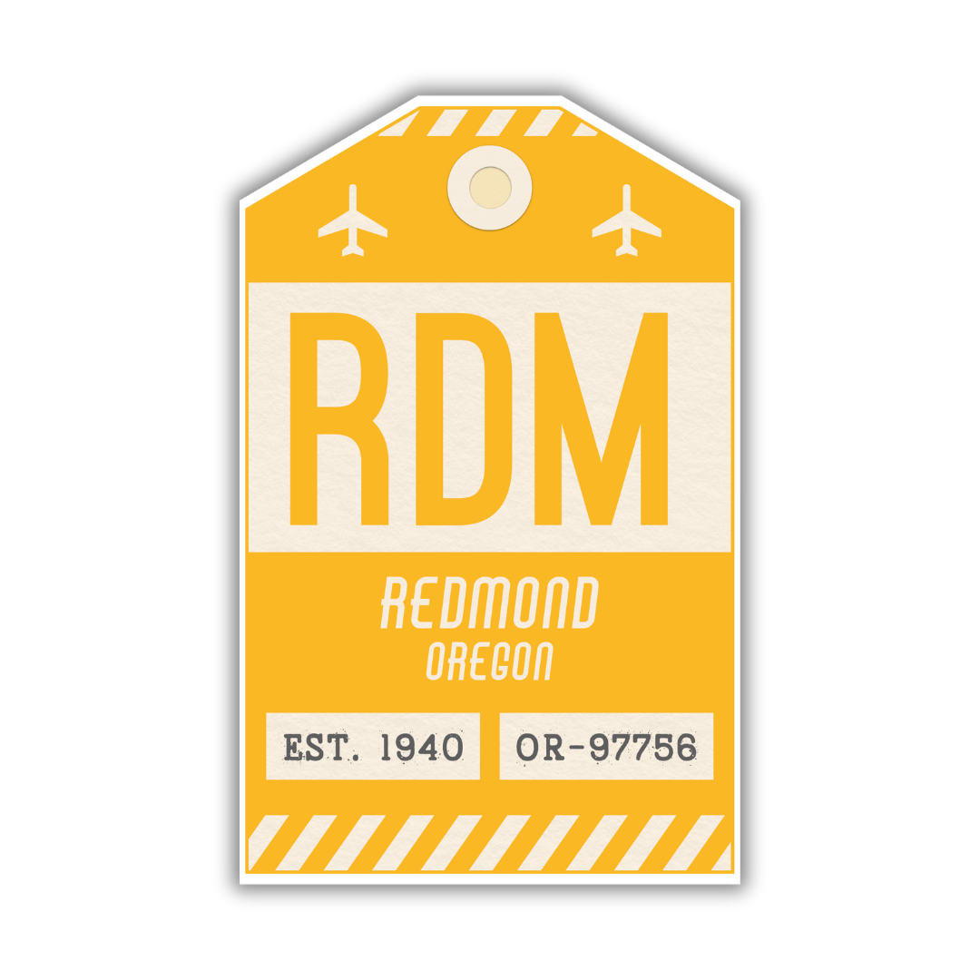 RDM Vintage Luggage Tag Sticker