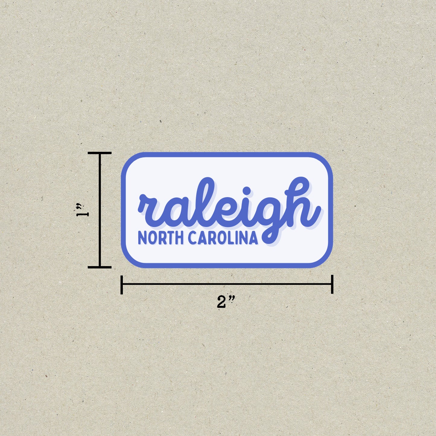 Raleigh, North Carolina Retro Travel Sticker – Colorful Vinyl Decal for Laptop, Water Bottle & Luggage
