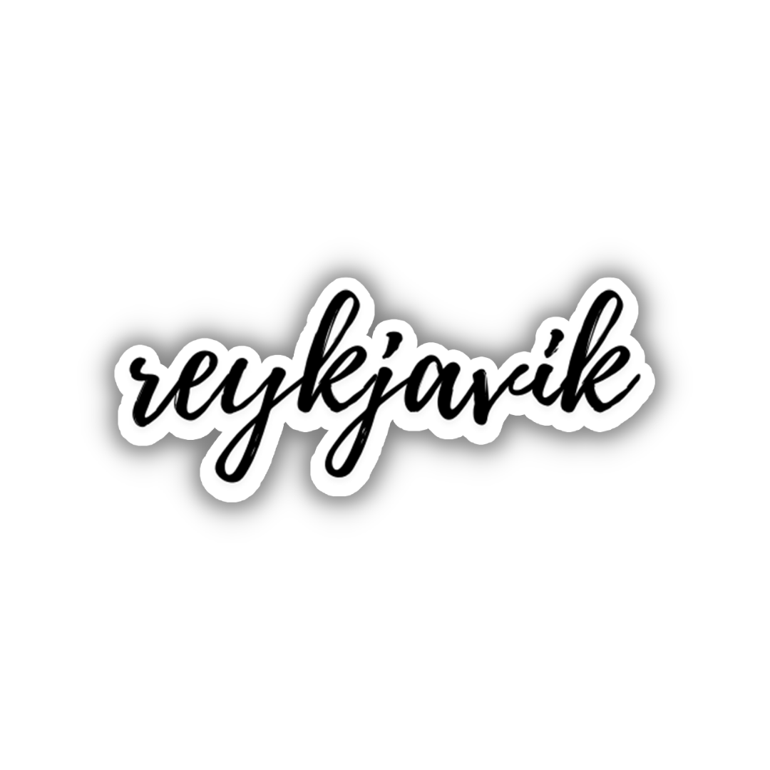 Reykjavik Cursive Sticker