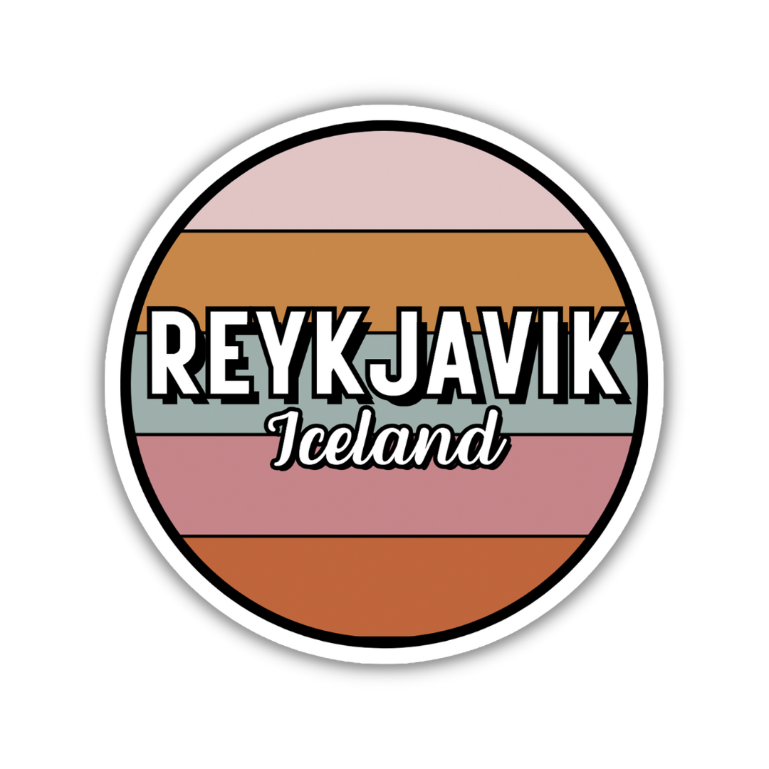 Reykjavik, Iceland Circle Sticker