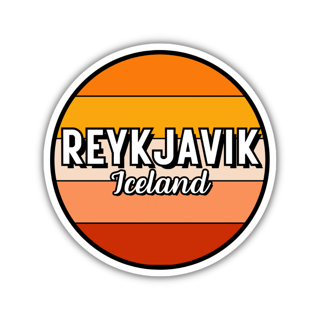Reykjavik, Iceland Circle Sticker
