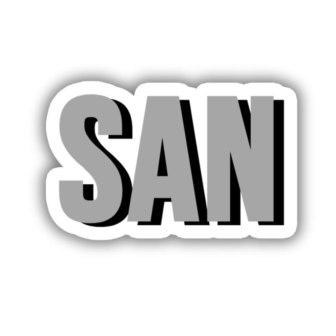 SAN Double Layered Sticker