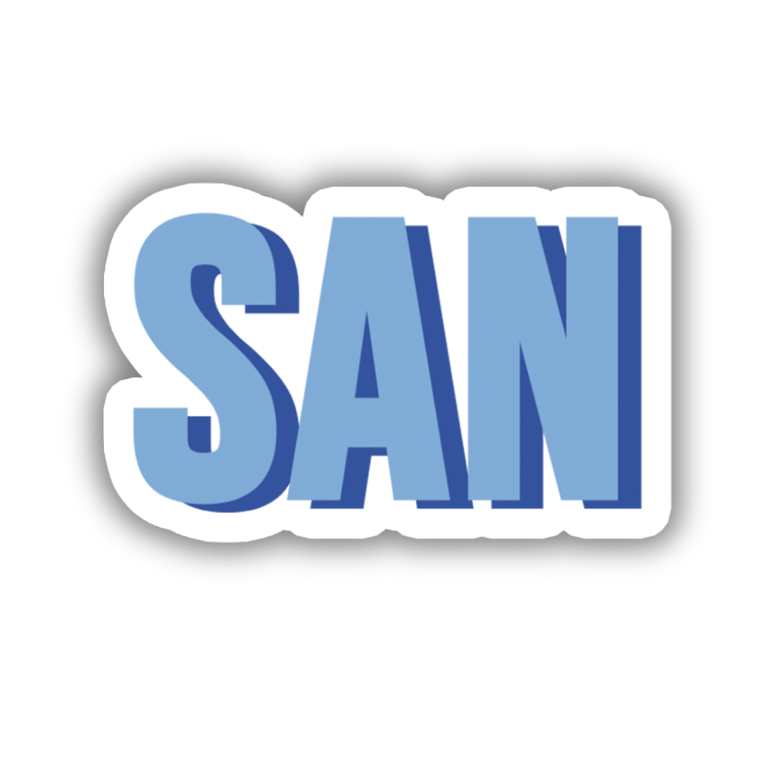 SAN Double Layered Sticker