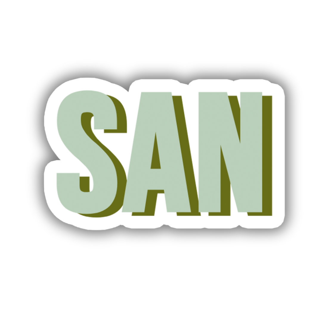 SAN Double Layered Sticker