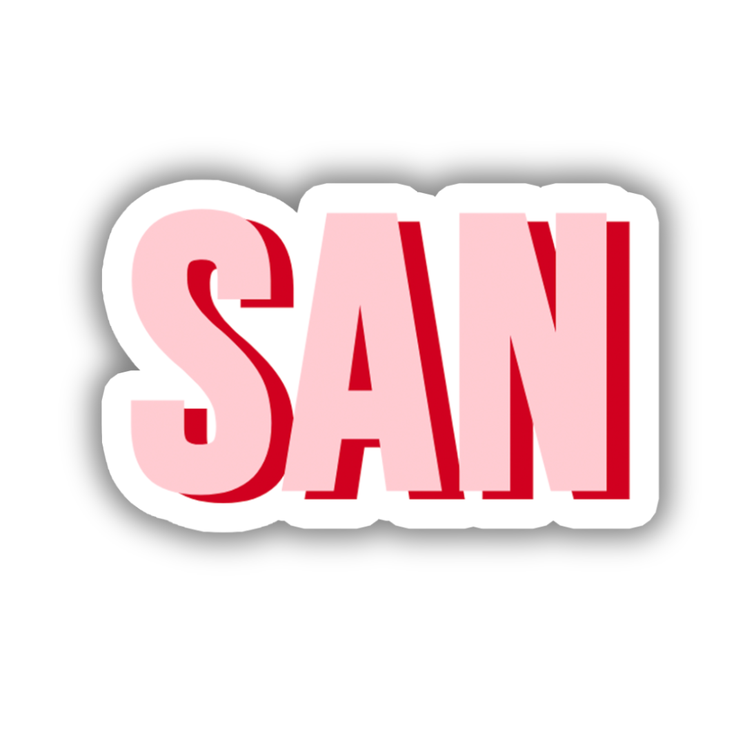 SAN Double Layered Sticker