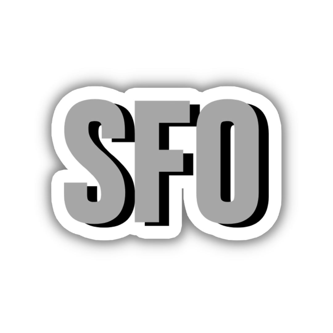 SFO Double Layered Sticker