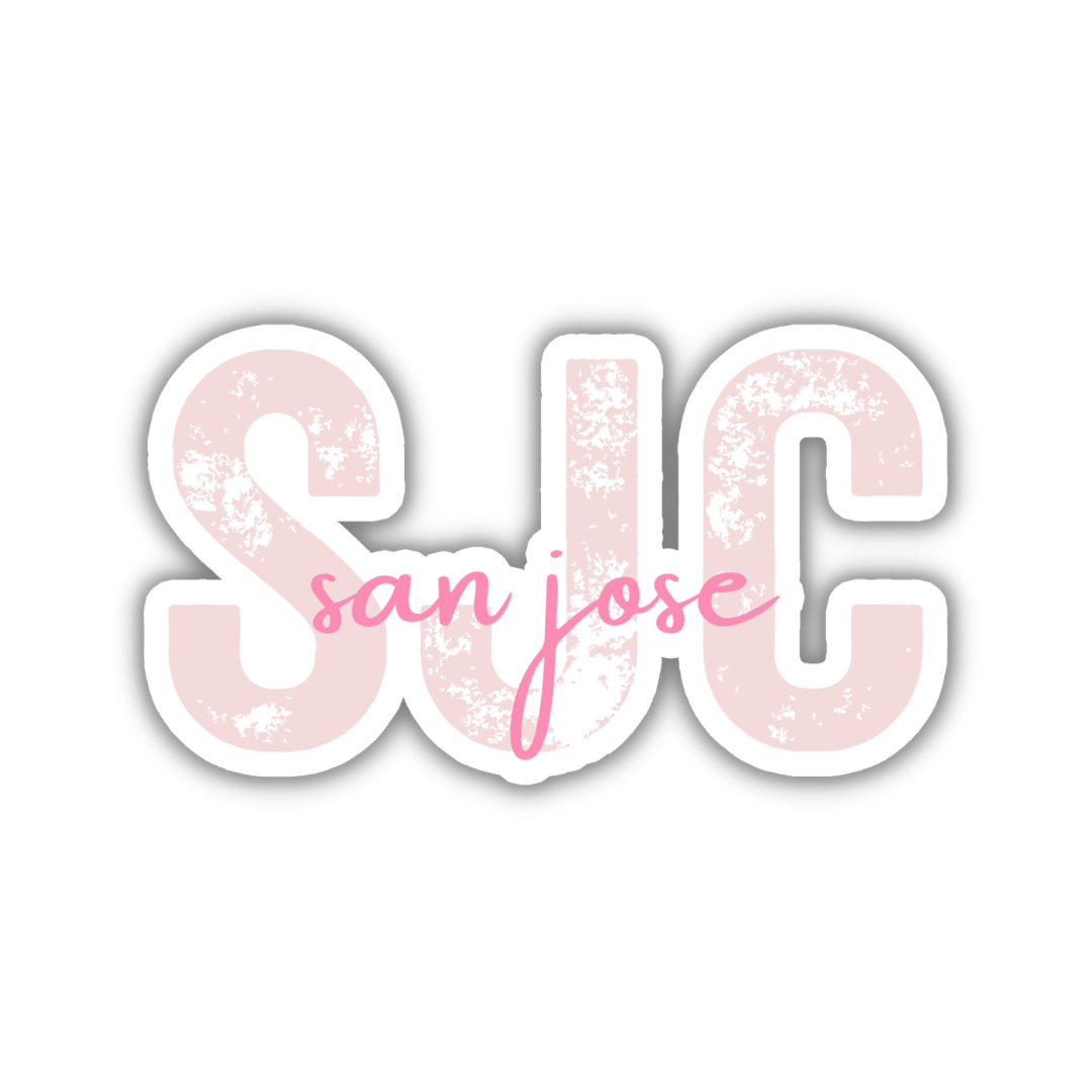 SJC San Jose Airport Code Sticker