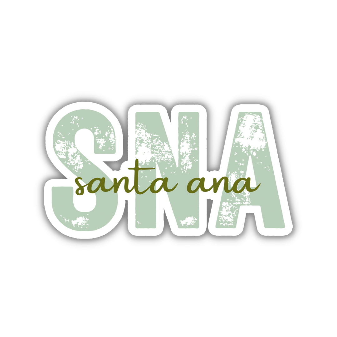 SNA Santa Ana Airport Code Sticker