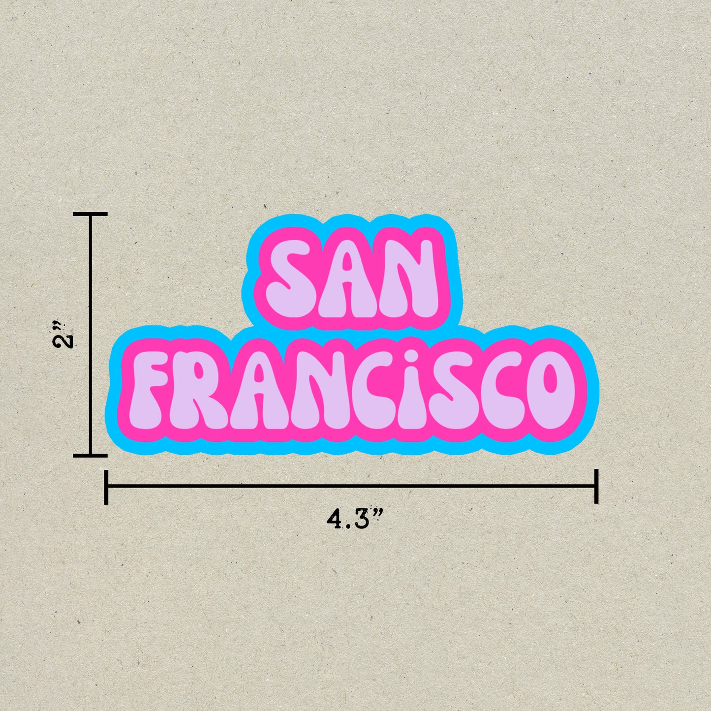 San Francisco Cloud Sticker