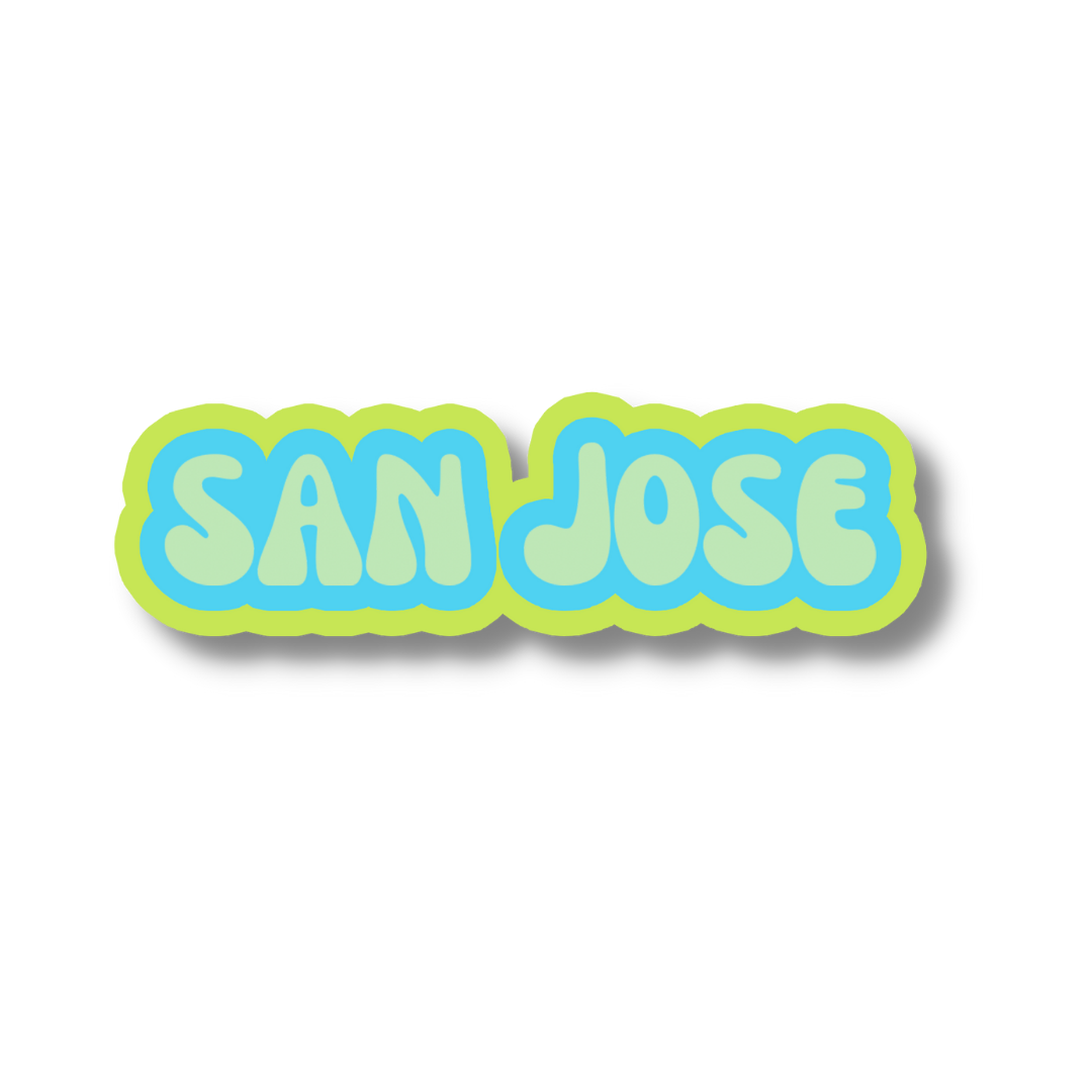 San Jose Cloud Sticker