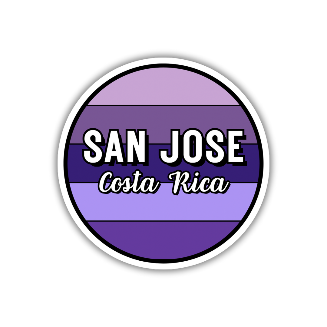San Jose, Costa Rica Circle Sticker
