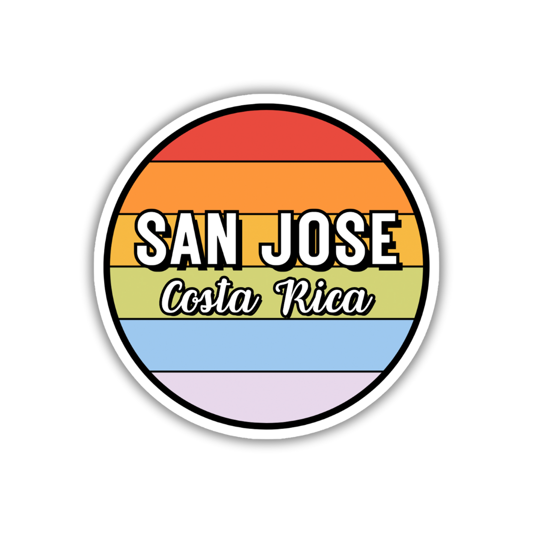 San Jose, Costa Rica Circle Sticker