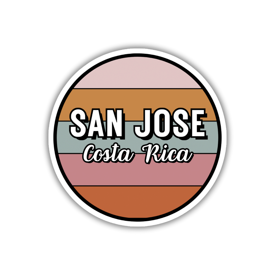 San Jose, Costa Rica Circle Sticker