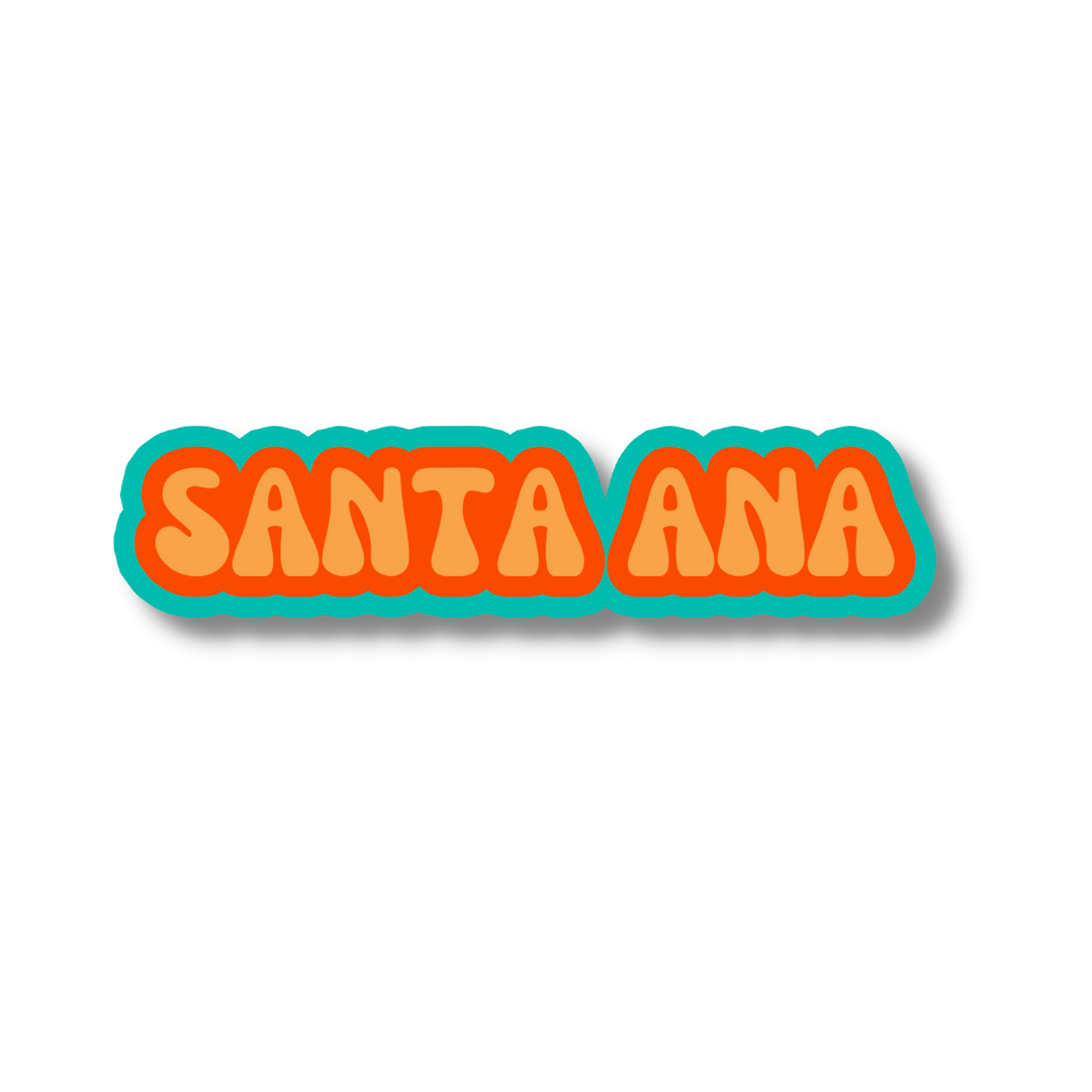 Santa Ana Cloud Sticker