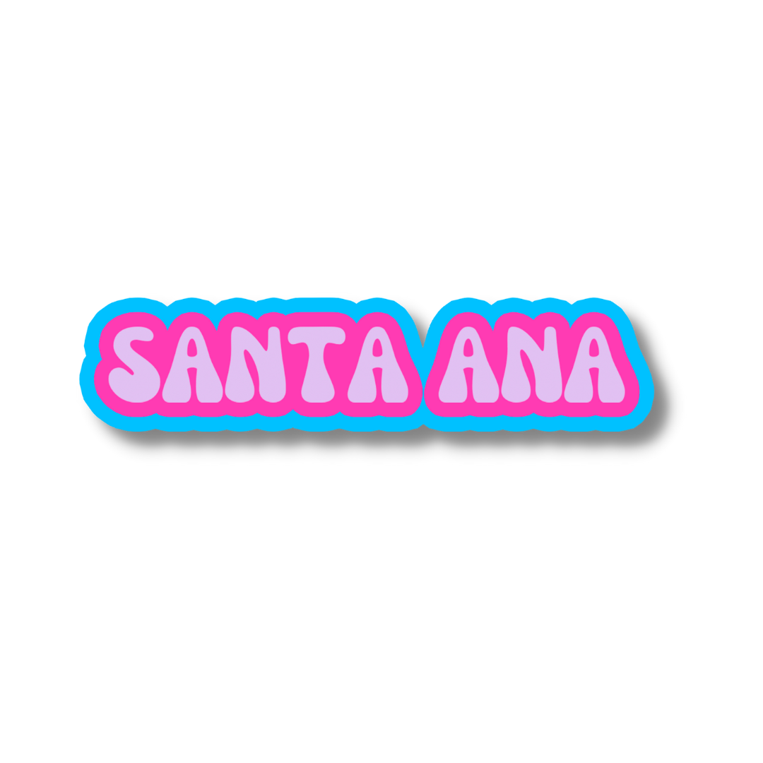 Santa Ana Cloud Sticker