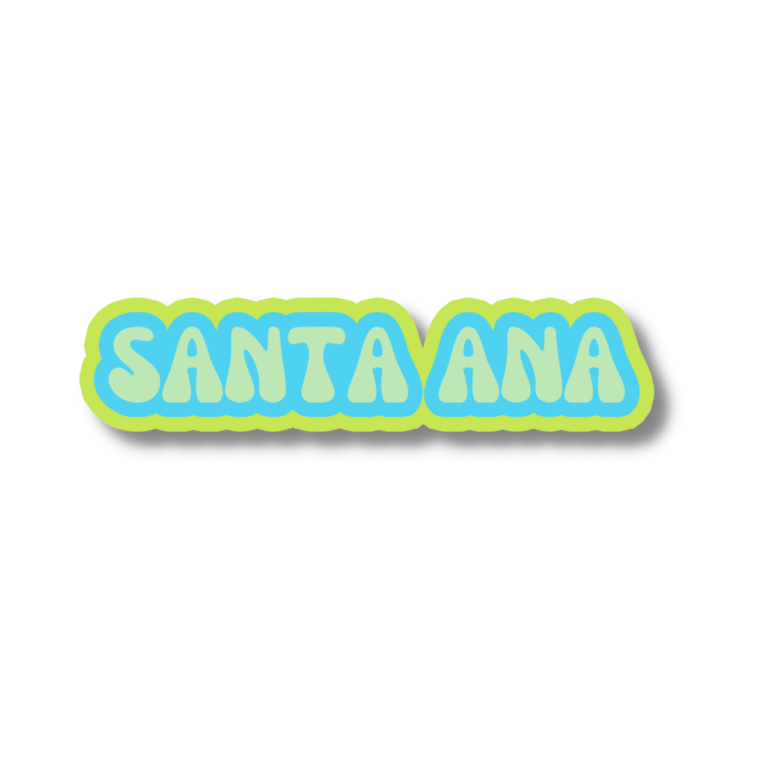 Santa Ana Cloud Sticker