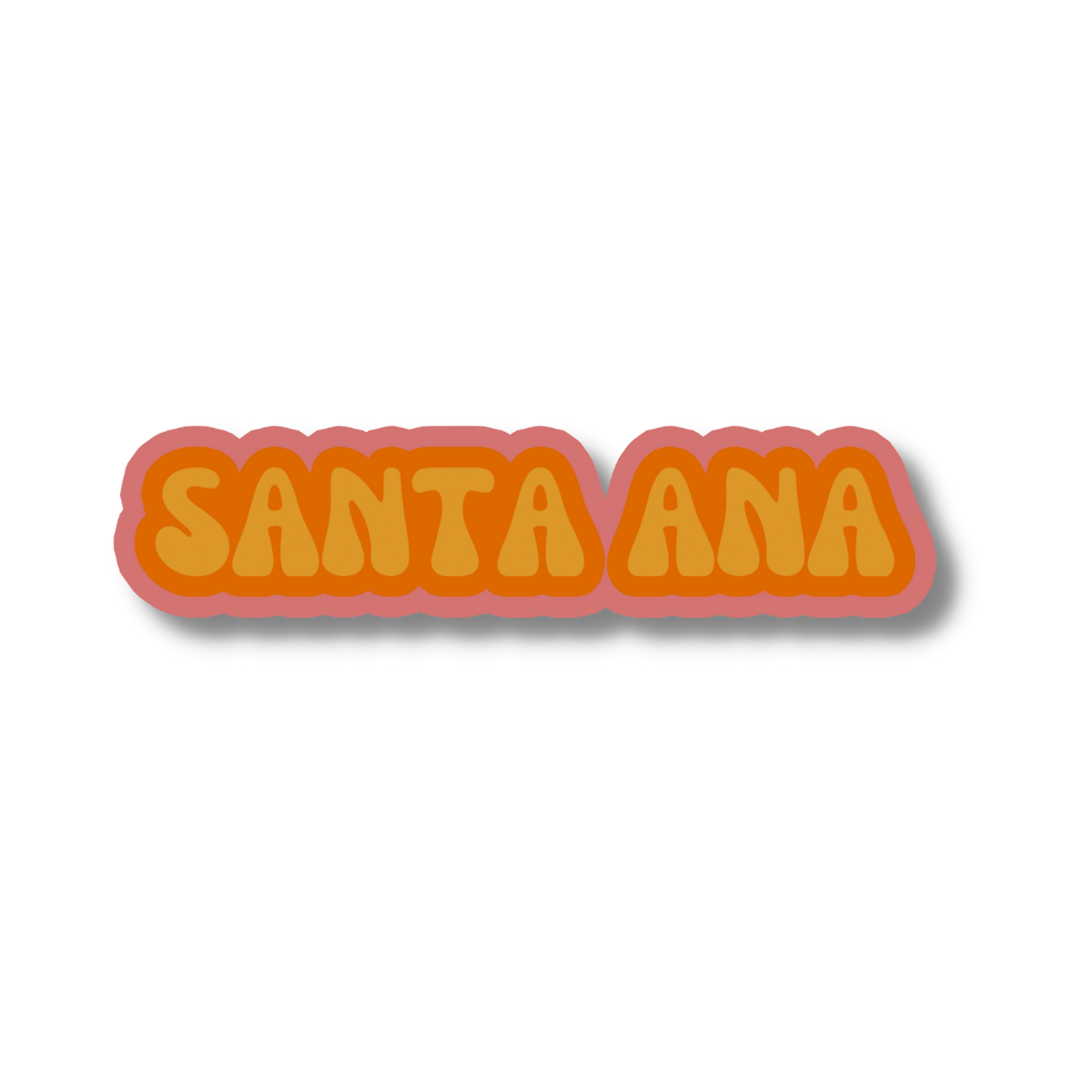 Santa Ana Cloud Sticker