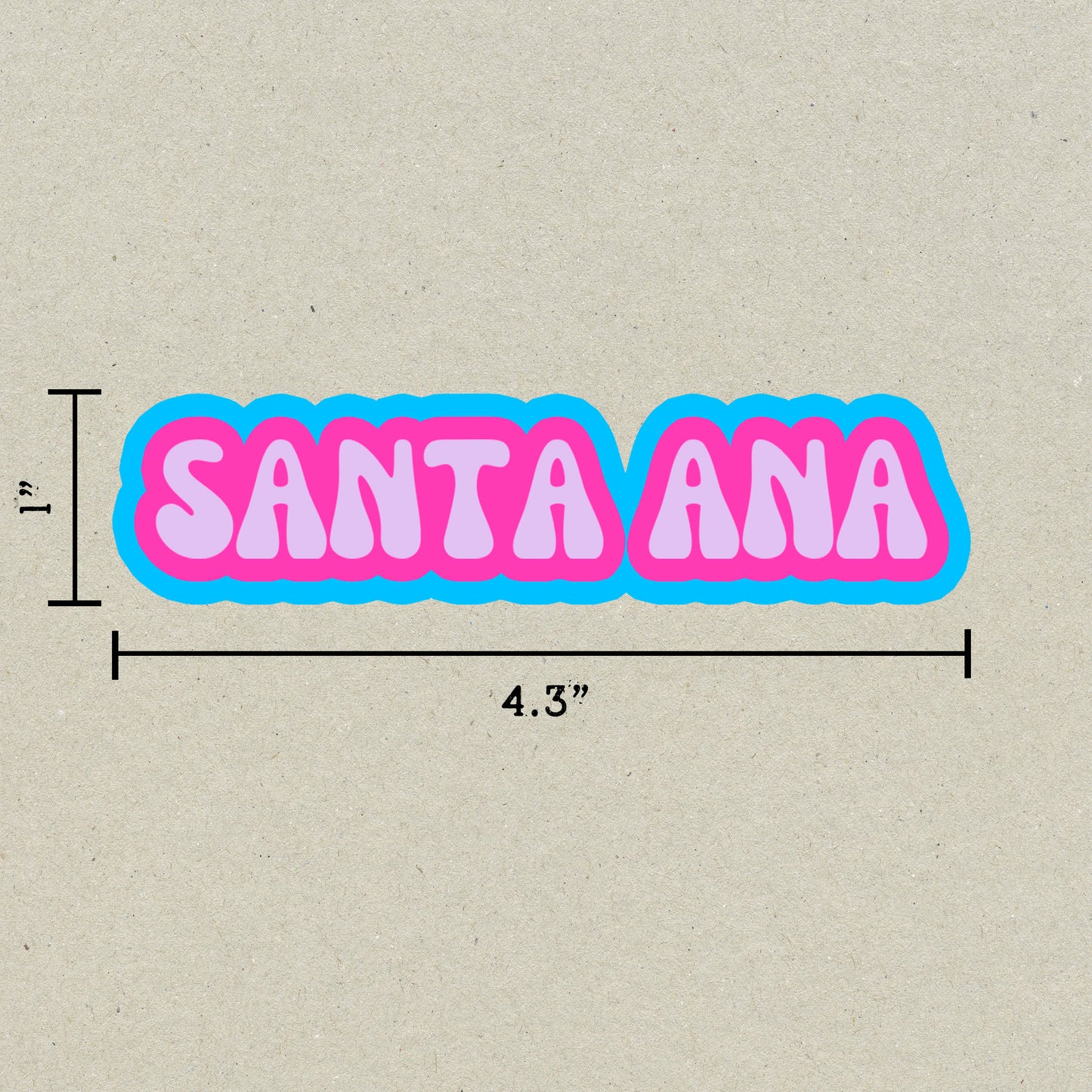 Santa Ana Cloud Sticker