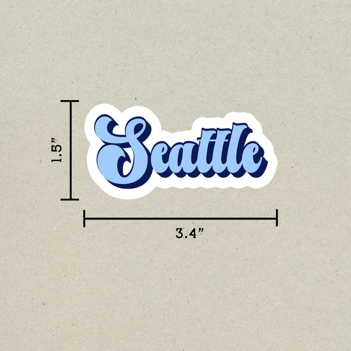 Seattle Vintage Sticker