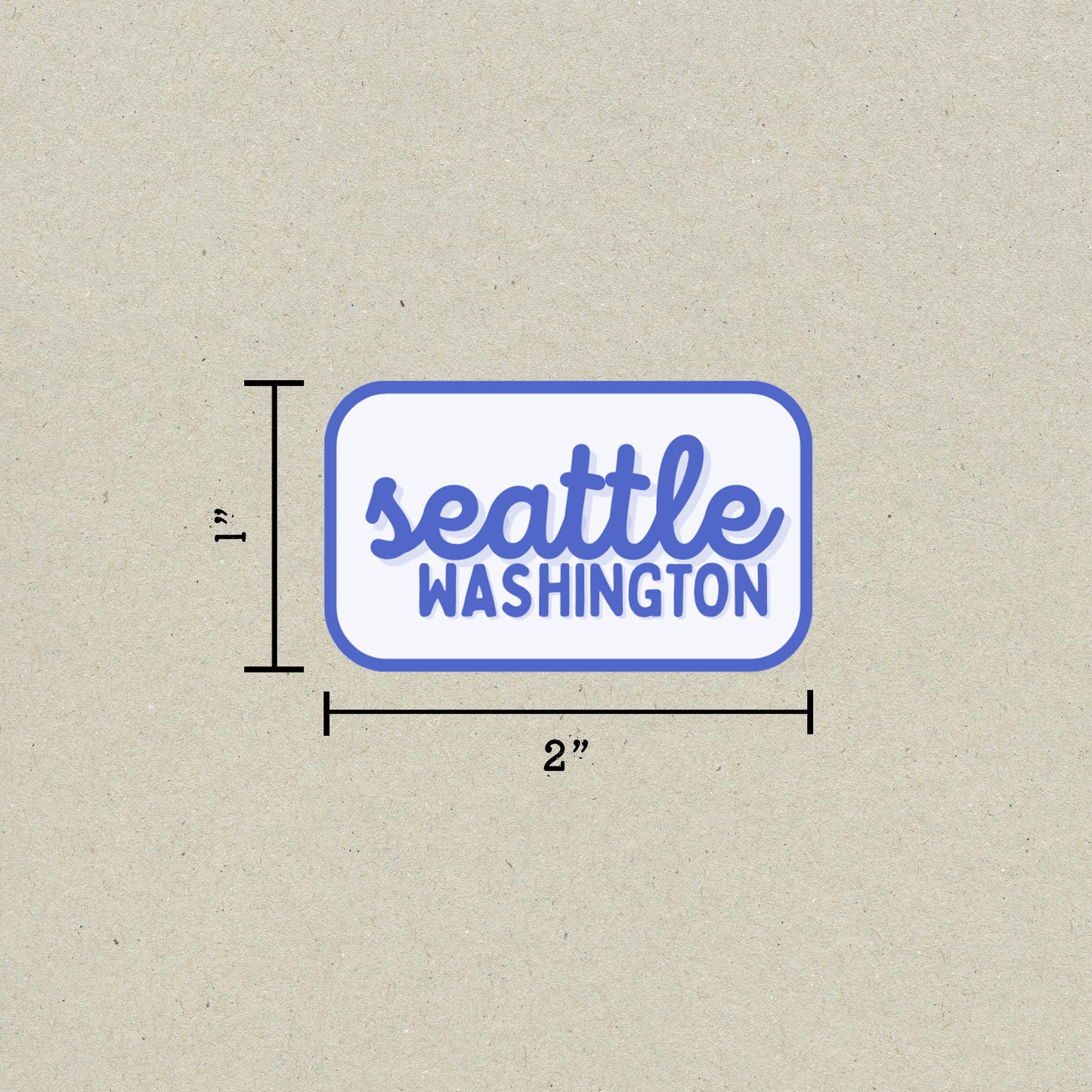 Seattle, Washington Retro Travel Sticker – Colorful Vinyl Decal for Laptop, Water Bottle & Luggage