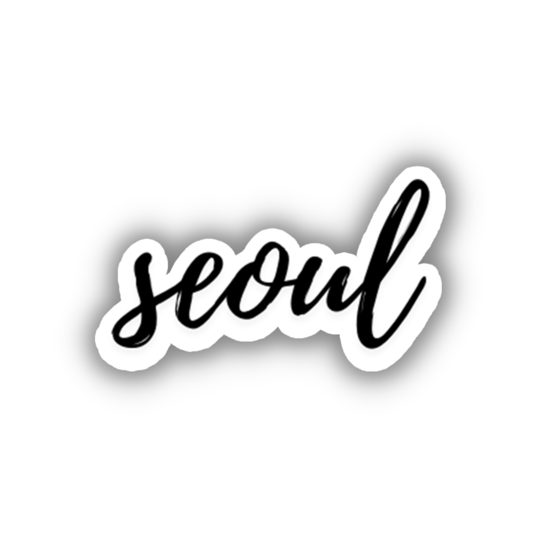 Seoul Cursive Sticker