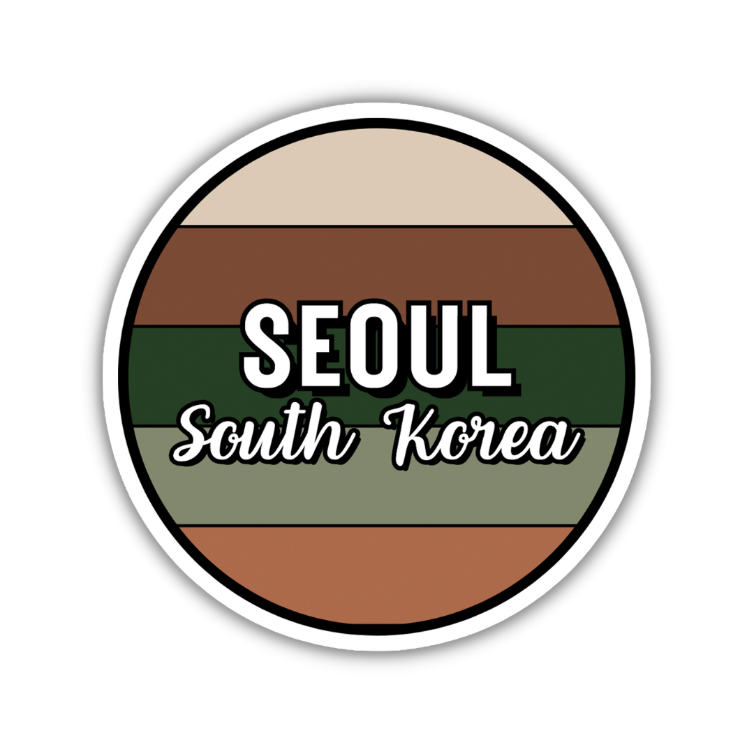 Seoul, South Korea Circle Sticker