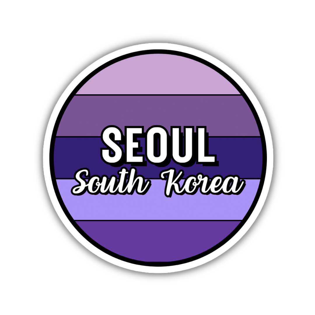 Seoul, South Korea Circle Sticker